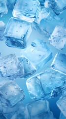 Ice cube 3d rendering illustration