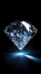 A diamond shines brightly