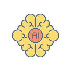 Super Intelligence vector icon
