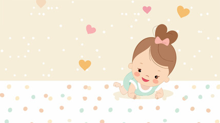 Baby design over dotted background vector illustration