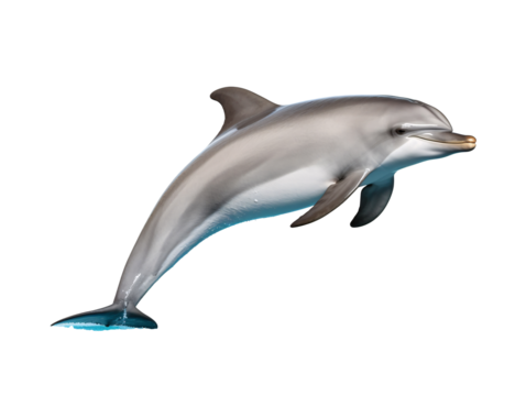 a dolphin jumping out of water