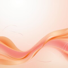 Peach ecology abstract vector background natural flow energy concept backdrop wave design promoting sustainability and organic harmony blank 