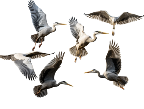 a group of birds flying