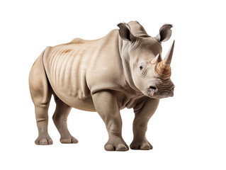 a rhinoceros with a white background
