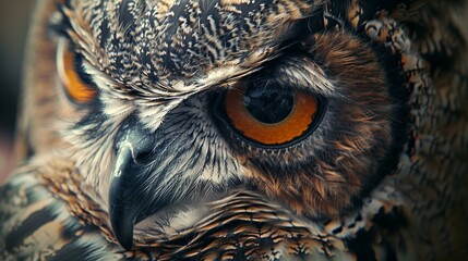 Close-up realistic tattoo of a wise owl, eyes glowing with knowledge, detailed feathers symbolizing wisdom, inked against an isolated background