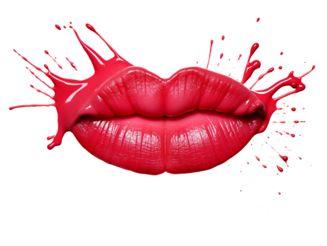 a close up of a lips