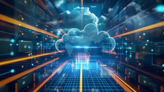 A seamless integration of clouds illustrates the comprehensive coverage and robustness of Cloud Backup and Disaster Recovery Solutions, offering peace of mind amidst the unpredicta