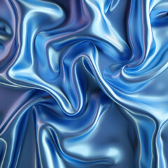 Obraz premium 3D design with smooth blue silk texture with slight folds
