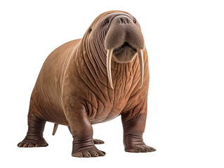 a walrus with tusks on its nose
