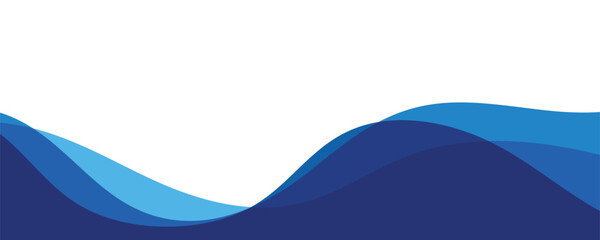 Abstract transparent blue wave presentation background
