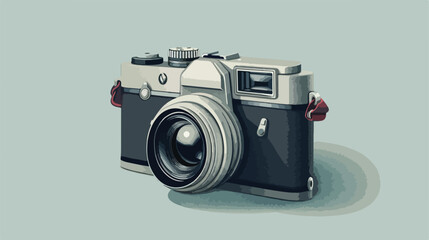 Camera photographic isolated icon Vector illustration