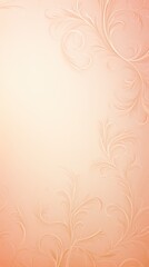 Peach soft pastel color background parchment with a thin barely noticeable floral ornament, wallpaper copy space, vintage design blank copyspace 