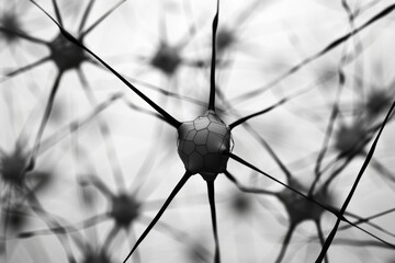 Neural connections form intricate networks in the brain, enabling communication and processing of information.