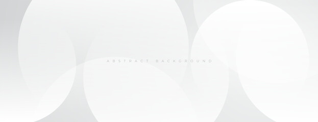 white geometric background with circle shapes for website, presentation, cover, banner, poster, etc.