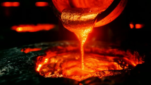 Liquid Fire: Experiencing the Captivating Melting of Hot Gold