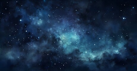 Obraz premium starry night sky background, glittering stars, nebula, moon, galaxy outer space wallpaper