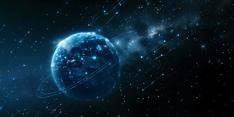 Obraz premium planet, technology, space, universe, background