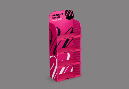 Perspective View Product Stand Mockup