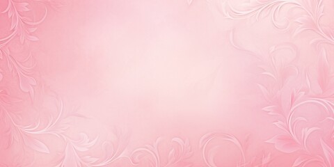 Pink soft pastel color background parchment with a thin barely noticeable floral ornament, wallpaper 