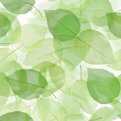 background light green leaf pattern
