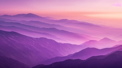 Obraz premium A beautiful, colorful, abstract mountain landscape with trees in a mystic purple tonality. Decorative, artistic look.