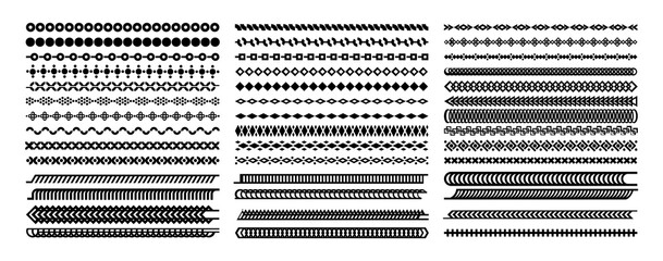 Modern flat memphis abstract divider design set