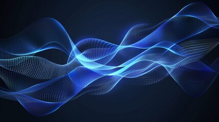 Fototapeta premium Abstract wave background design with copy space