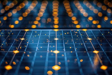 Obraz premium Energy harvesting with low power solar panels professional photography