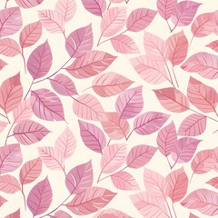 background light pink leaf pattern