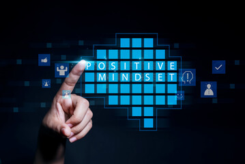 Positive mindset and good mentality. Motivation, creativity, and determination for a thriving...