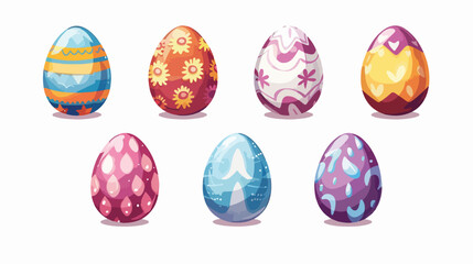 Easter egg label isolated icon Vector illustration. Vector