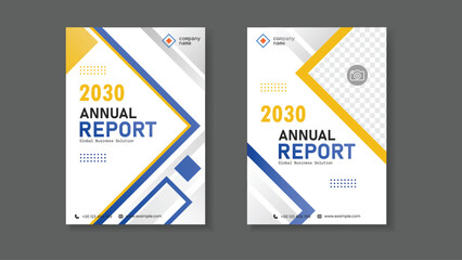 Annual report brochure flyer design template vector, Leaflet, presentation book cover templates, layout in A4 size