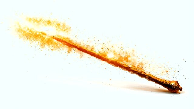 Golden Haze of Magic: Unleashing Wonders with a Yellow Smoky Wand