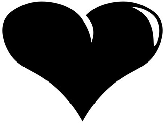 Heart shape symbol . Heart icon . Vector
