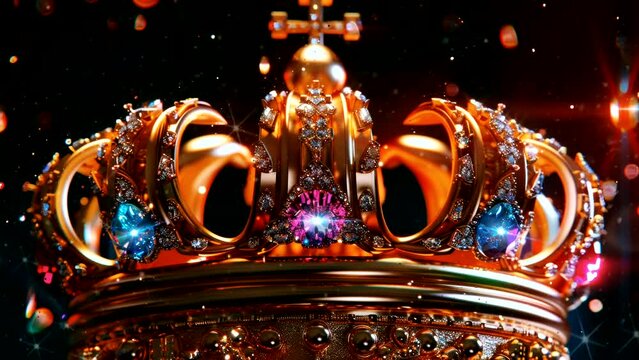 Crown of Jeweled Grandeur: Celebrating Opulence Fit for a King