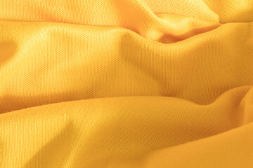 Abstract fabric background, yellow fabric cloth background texture