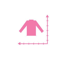 vector graphic of size chart icon this good for your project.