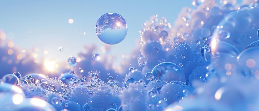Hyper-detailed macro of silica gel adsorbing moisture from air