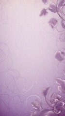 Purple soft pastel color background parchment with a thin barely noticeable floral ornament, wallpaper copy space, vintage design blank copyspace