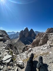 Ausblick auf die drei Zinnen