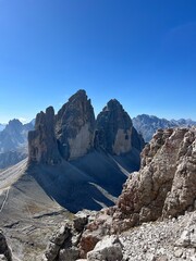 Blick auf die drei Zinnen
