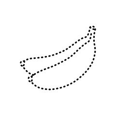 banana tracing line cartoon illustration