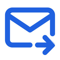 blue mail icon