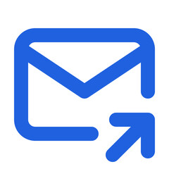 blue mail icon