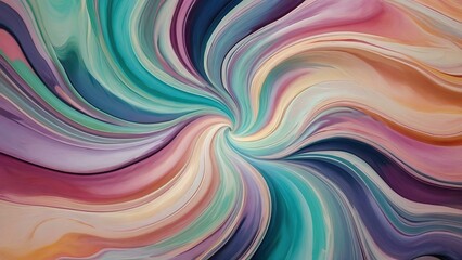 Fototapeta premium Swirling pastel abstract design with a smooth, dynamic texture