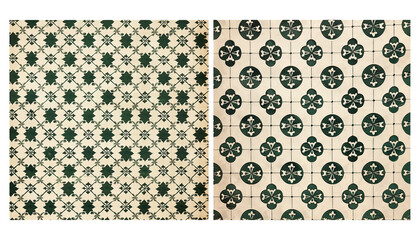 set of vintage seamless patterns