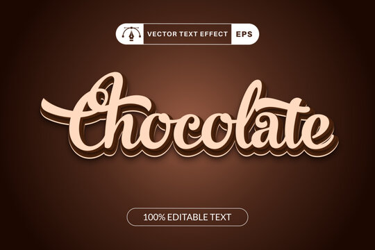 Chocolate-text-effect-2Chocolate 3D editable text effect