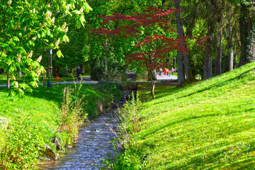 Kurpark von Bad Orb (Hessen, Deutschland)