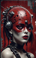 woman in carnival mask