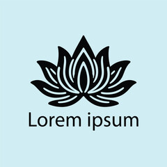 Yoga template Logo design. minimalist zen logo style